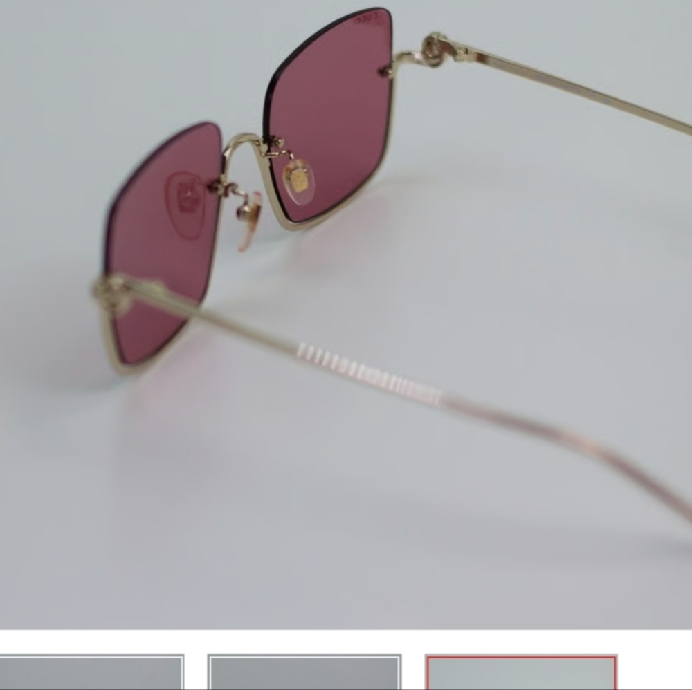 Gucci Gold Pink  GG1279s 003 Pink Woman Sunglasses - Picture 10 of 13